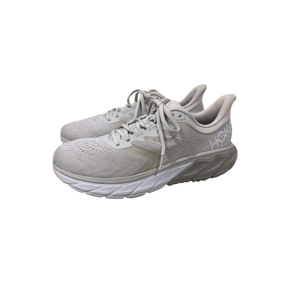 Hoka One One Arahi 6 Harbor Mist Silver Running Shoes Womens 10.5 B 1123195 HMSV